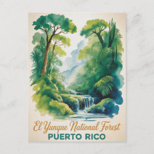 El Yunque National Forest Puerto Rico Natur Postkarte