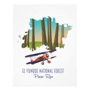 El Yunque Nationalforest Puerto Rico Karte Fotodruck