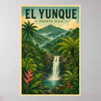 El-Yunque-Nationalpark Puerto Rico Illustration
