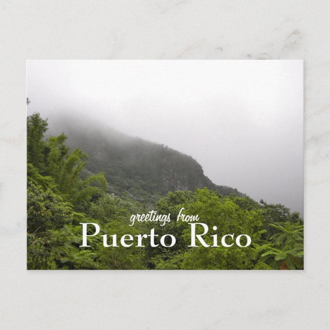 El Yunque, Puerto Rico Postkarte (Vorderseite)