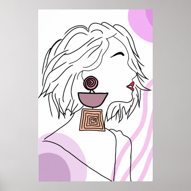 Ela de brinco novo poster (Vorne)