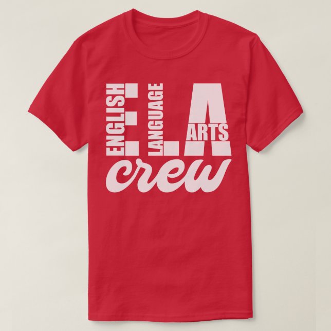 ELA Lehrer Englisch Lehrer T-Shirt (Design vorne)