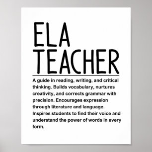 Ela-Lehrer Poster