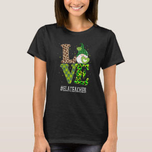 ELA Liebe St Patricks Day Gnome Leopard Sha T-Shirt