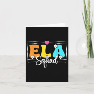 Ela Squad Lehrerin zurück zur englischen Schulspra Karte