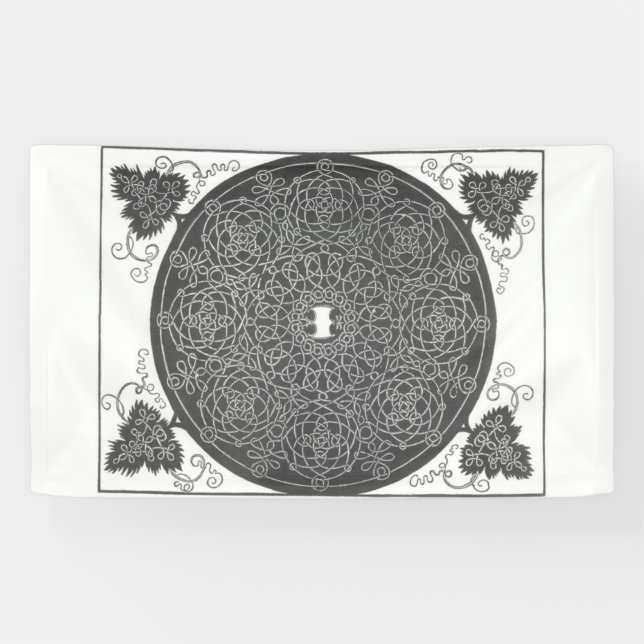 Elaborate Knot Pattern (von Albrecht Dürer) Banner (Horizontal)