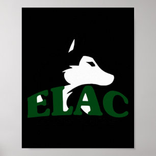 Elac Huskieses Basketball Poster