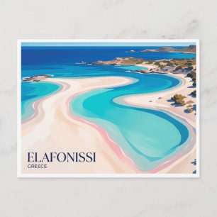 Elafonissi Strand Griechenland Postkarte