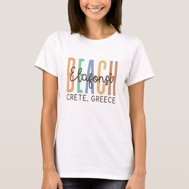 Elafonsi Beach Krete Griechenland (Sands) T-Shirt (Vorderseite)