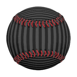 Elagnat Black & Smoky Black Vertical Stripes Baseball