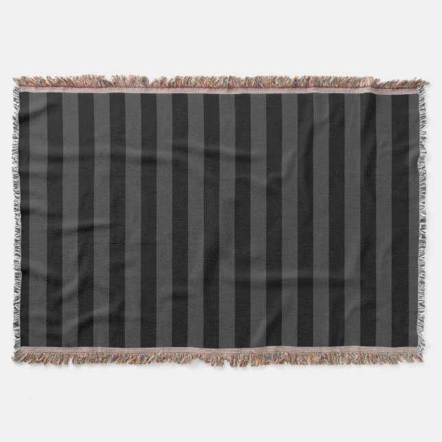 Elagnat Black & Smoky Black Vertical Stripes Decke (Vorderseite)