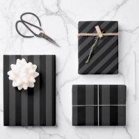 Elagnat Black & Smoky Black Vertical Stripes