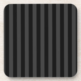 Elagnat Black & Smoky Black Vertical Stripes Getränkeuntersetzer
