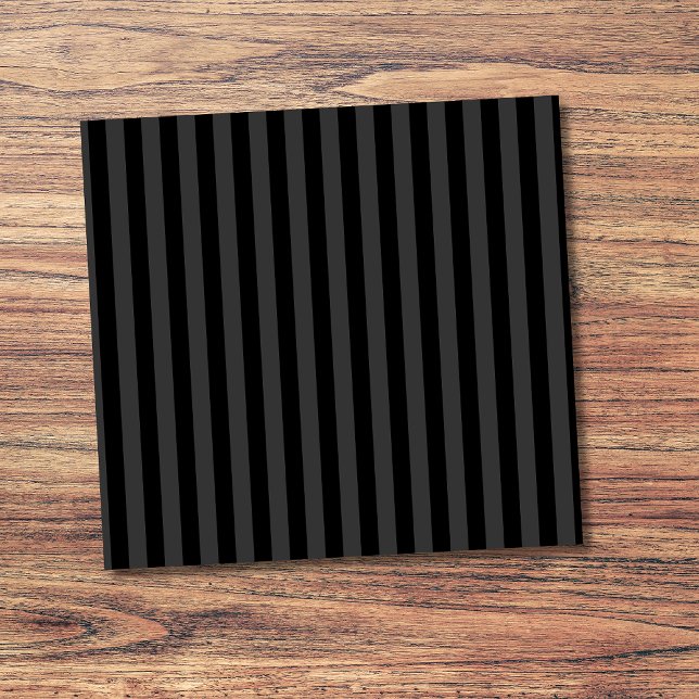 Elagnat Black & Smoky Black Vertical Stripes Post-it Klebezettel (Von Creator hochgeladen)