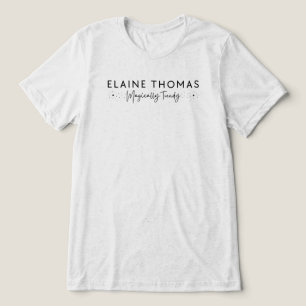 ELAINE THOMAS Magisch Trendy Wand Sparkle Black Tri-Blend Shirt
