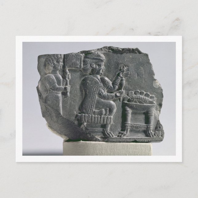 Elamitinnen, Spinnen, Neo-Elamit-Periode, c.700- Postkarte (Vorderseite)