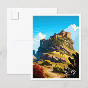 Elazig Türkei Vintage Darstellung Postkarte