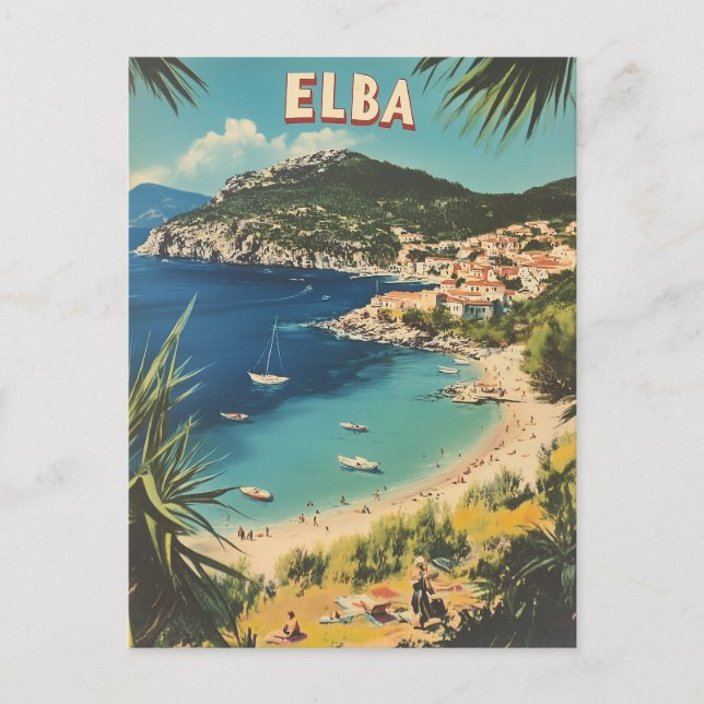 Elba vintage postkarte (Vorderseite)