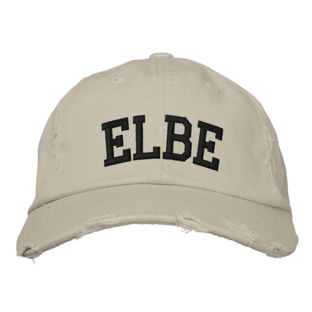 Elbe bestickter Hut (Vorderseite)