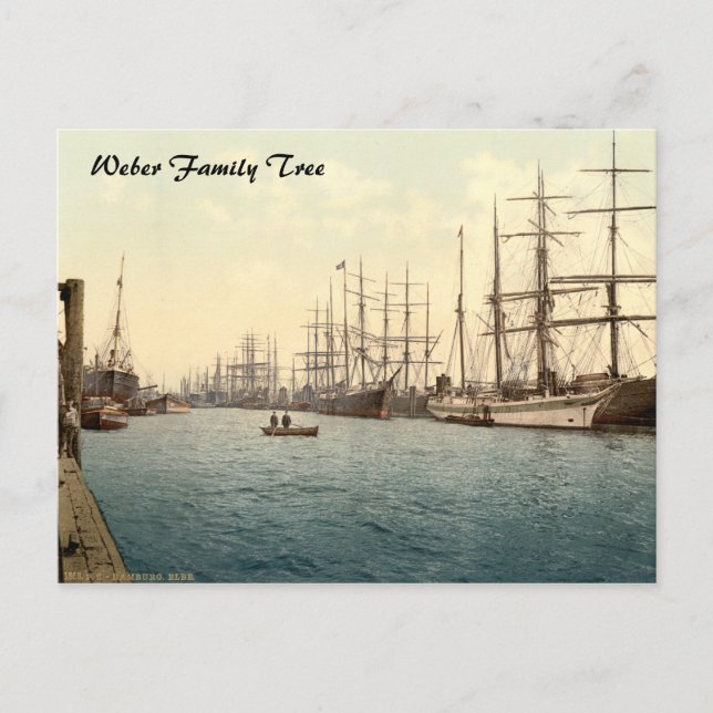 Elbe, Hamburg, Deutschland Postkarte (Vorderseite)