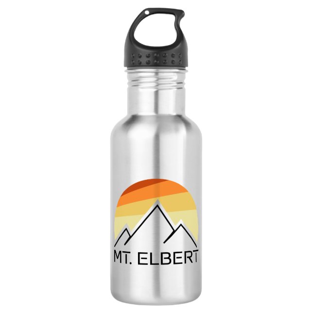 Elbert Colorado Retro Edelstahlflasche (Vorderseite)