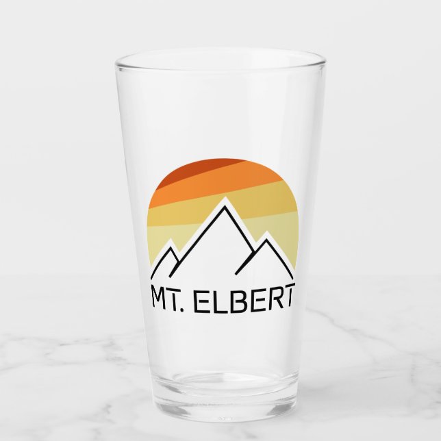 Elbert Colorado Retro Glas (Vorderseite)