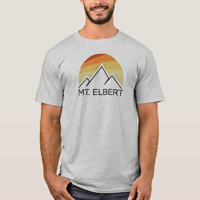 Elbert Colorado Retro T-Shirt (Vorderseite)