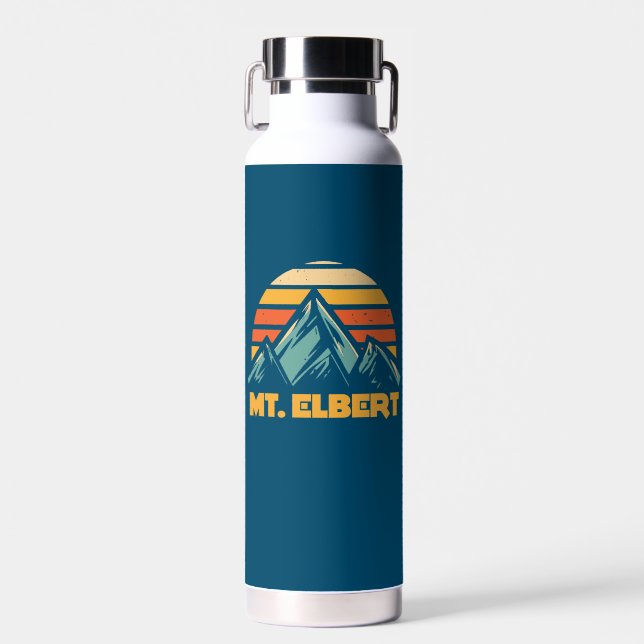 Elbert Colorado Retro Turquoise Trinkflasche (Vorne)