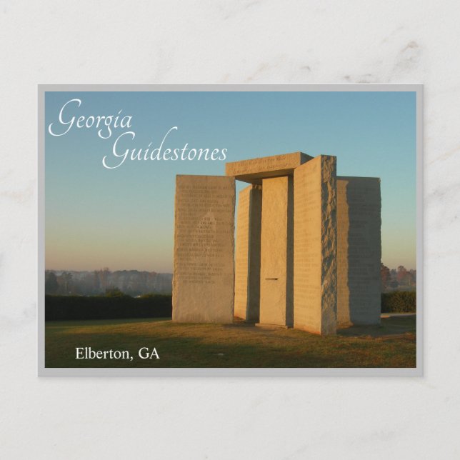 Elberton Georgia US Postcard GA Postkarte (Vorderseite)
