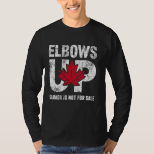 Elbows hoch Kanada-Flagge Retro Vintage Kanada ist T-Shirt