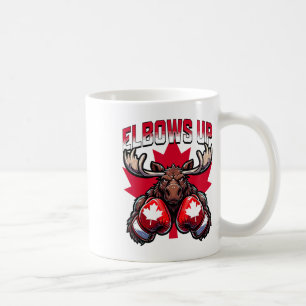 Elbows Up Canada Boxen Elch Ahornblatt Kanadisch Kaffeetasse