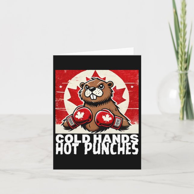 Elbows up Canada Canadian Counter Tariffs Beaver B Karte (Vorderseite)