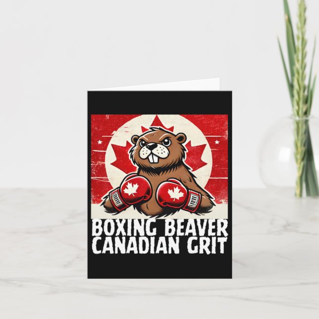 Elbows up Canada Canadian Counter Tariffs Beaver B Karte (Vorderseite)