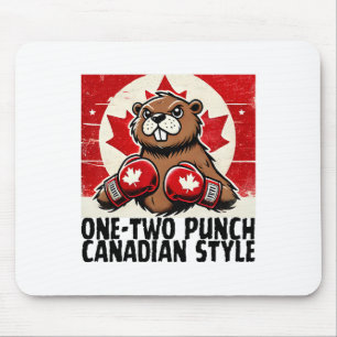 Elbows up Canada Canadian Counter Tariffs Beaver B Mousepad