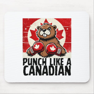 Elbows up Canada Canadian Counter Tariffs Beaver B Mousepad