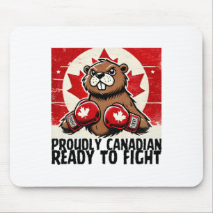 Elbows up Canada Canadian Counter Tariffs Beaver B Mousepad