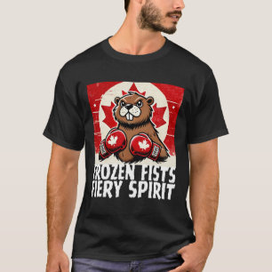 Elbows up Canada Canadian Counter Tariffs Beaver B T-Shirt