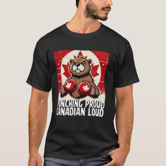 Elbows up Canada Canadian Counter Tariffs Beaver B T-Shirt