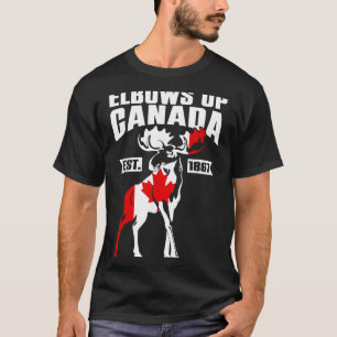 Elbows Up Canada Day Est 1867 Elch Ahornblatt T-Shirt