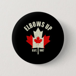 Elbows Up Canada Est 1867 Starke Ca Button