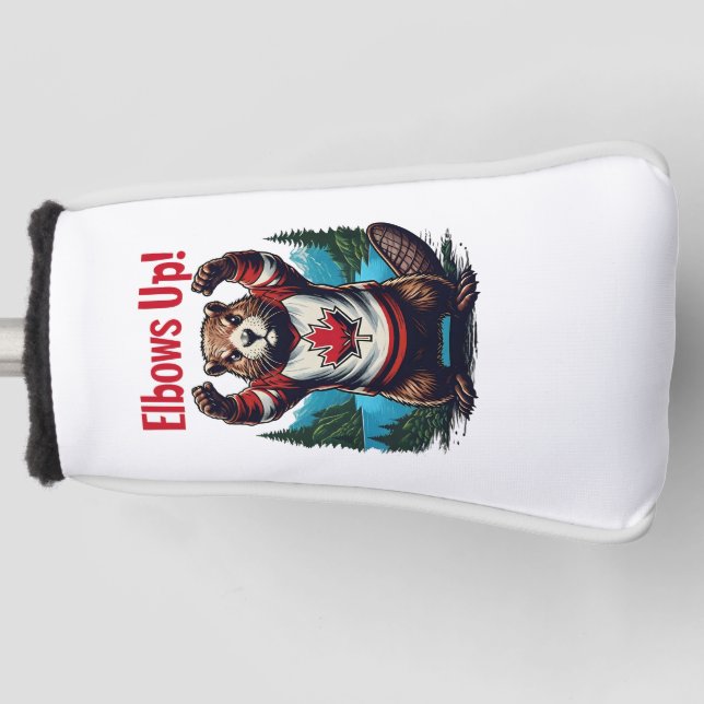 Elbows Up Canada Golf Headcover (Vorderseite)
