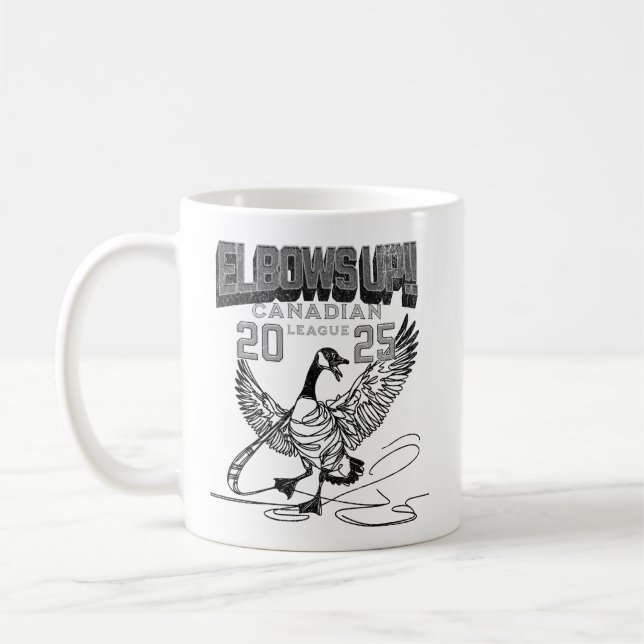 Elbows UP Canada Goose Hockey Culture Kaffeetasse (Links)