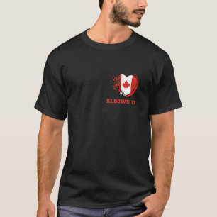 Elbows Up Canada Heavy Flag Strong T-Shirt