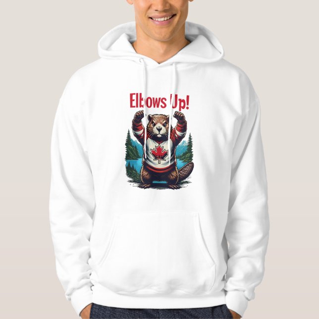 Elbows Up Canada Hoodie (Vorderseite)