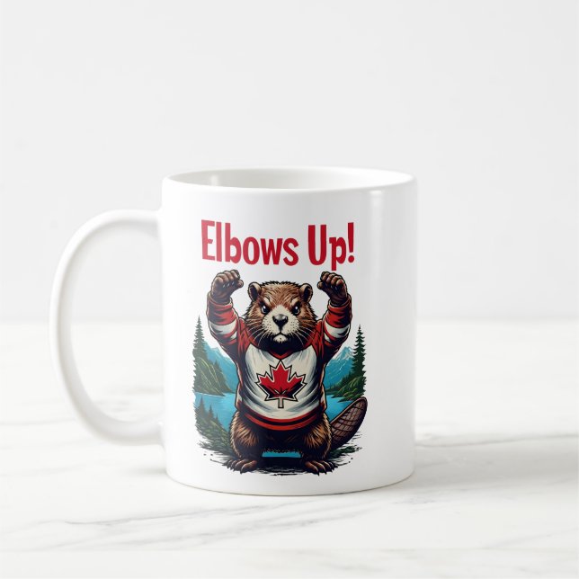 Elbows Up Canada Kaffeetasse (Links)
