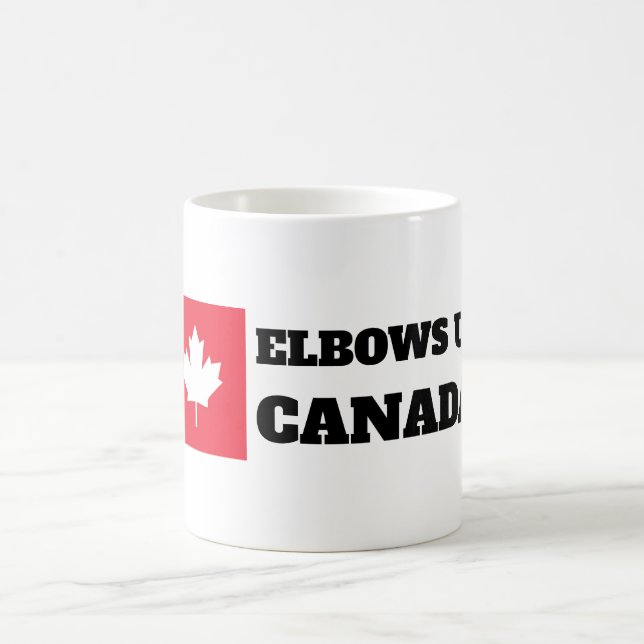 Elbows Up Canada Kaffeetasse (Mittel)