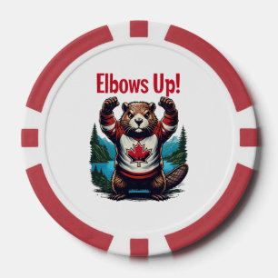 Elbows Up Canada Pokerchips