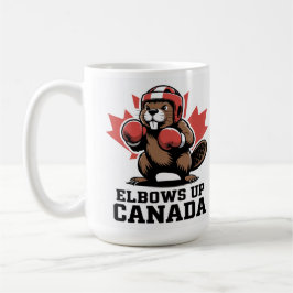Elbows Up Canada | Quirky-Kanadier-Pride-Geschenk Kaffeetasse