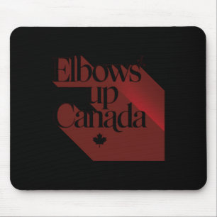 Elbows Up Canada Sticker2 Mousepad