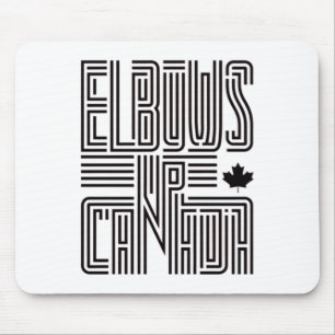 Elbows Up Canada Sticker5 Mousepad